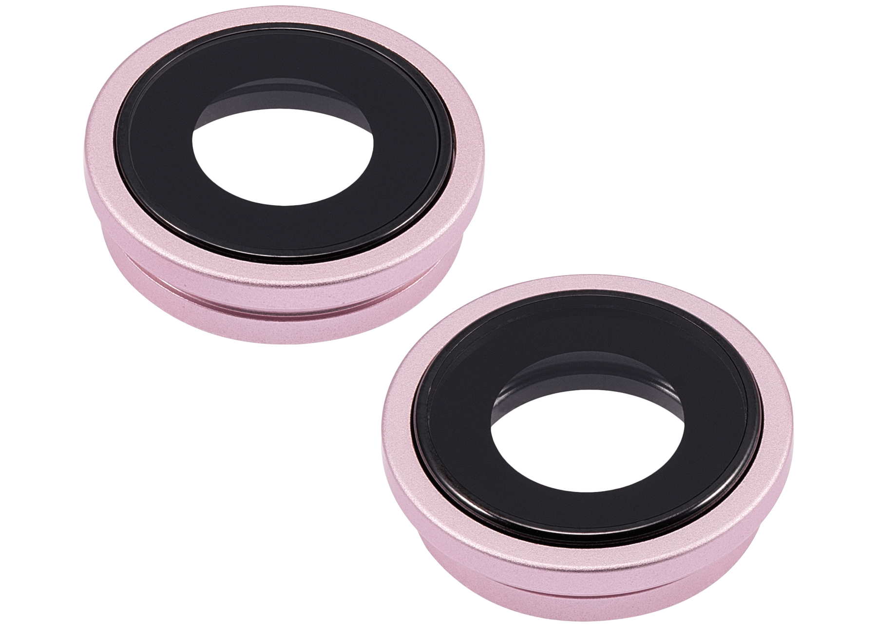 Back Camera Lens With Bracket & Bezel Compatible For iPhone 15 / 15 Plus (2 Piece Set) (Premium) (Pink)