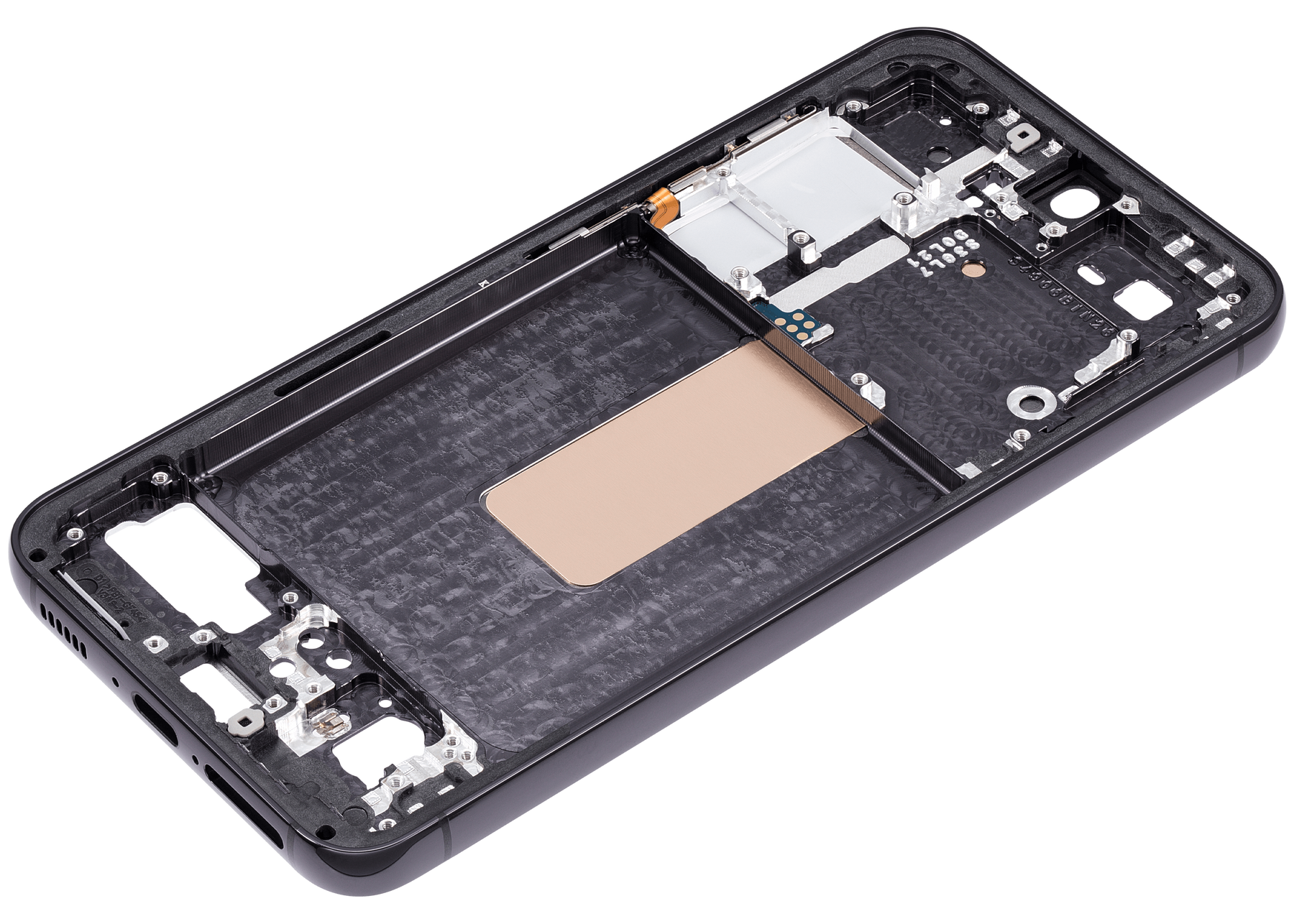 Mid-Frame Housing Compatible For Samsung Galaxy S23 5G Replacement (International Version) (Phantom Black)