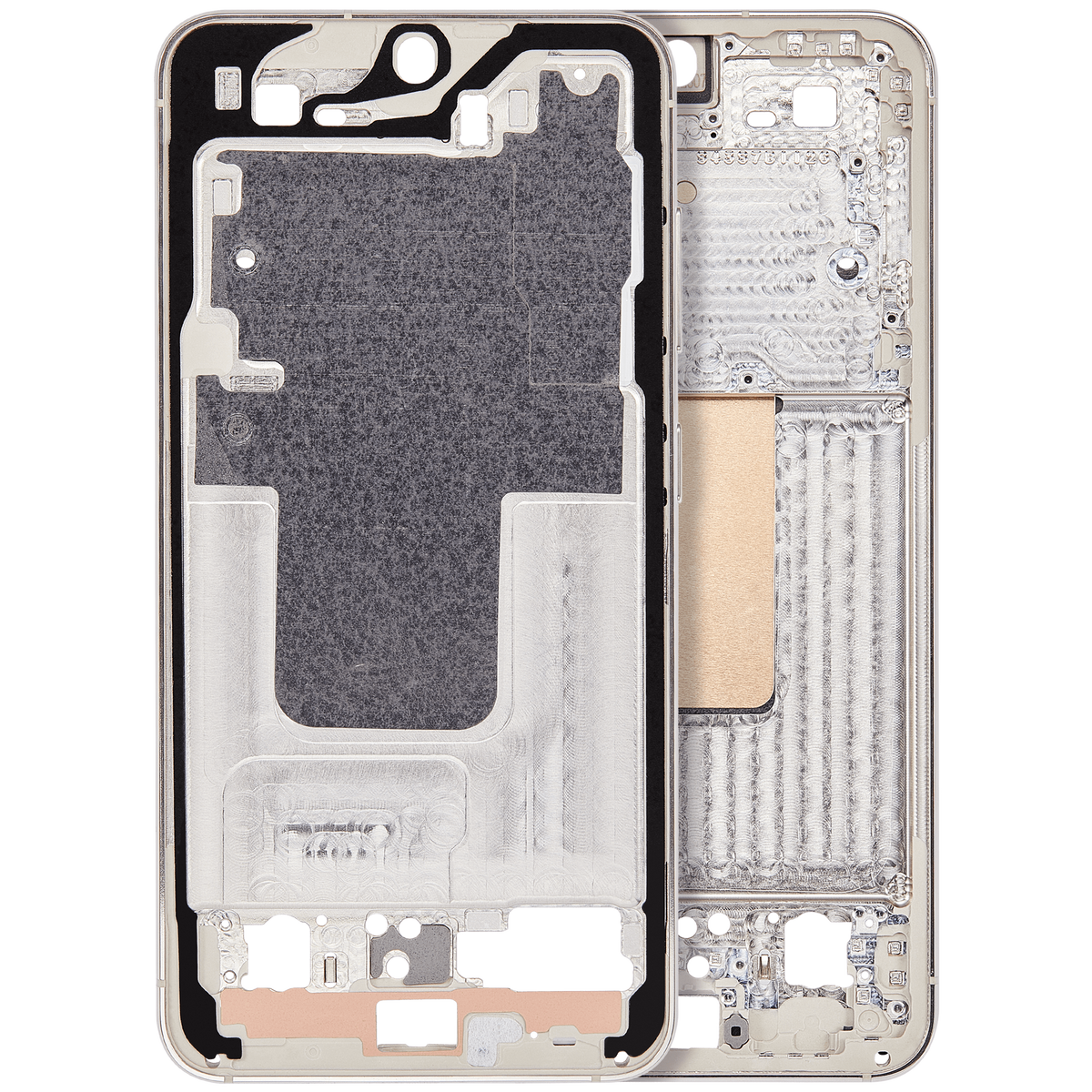 Mid-Frame Housing Compatible For Samsung Galaxy S23 5G Replacement (International Version) (Cream)