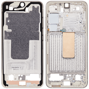 Mid-Frame Housing Compatible For Samsung Galaxy S23 5G Replacement (International Version) (Cream)