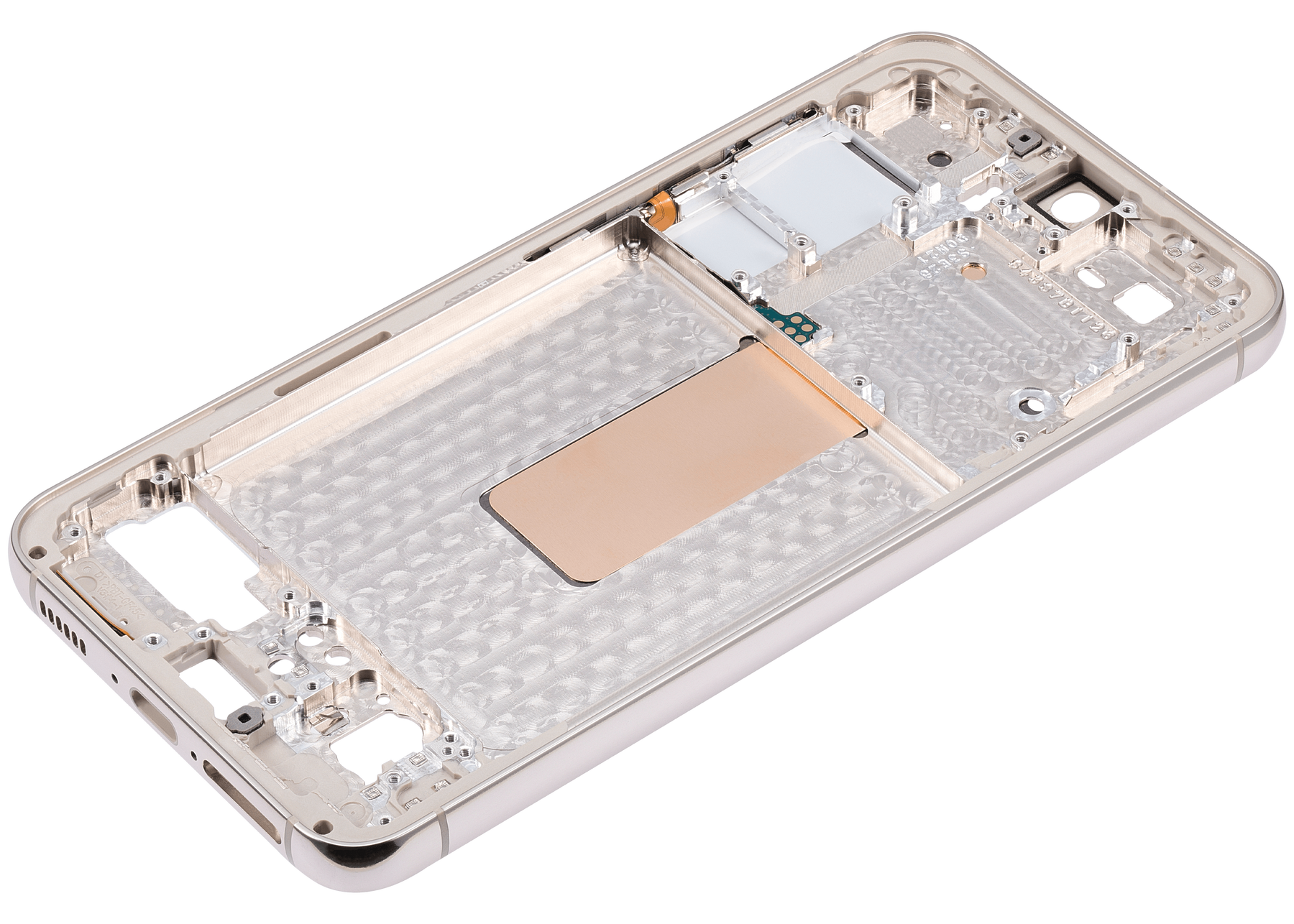 Mid-Frame Housing Compatible For Samsung Galaxy S23 5G Replacement (International Version) (Cream)