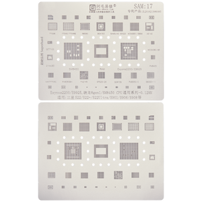 Reballing Stencil For IC Chip Compatible For Samsung Galaxy S22 / S22 Plus / S22 Ultra Replacement