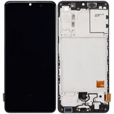 OLED Assembly With Frame Compatible For Samsung Galaxy A41 (A415 / 2020) (Refurbished) (Prism Crush Black)