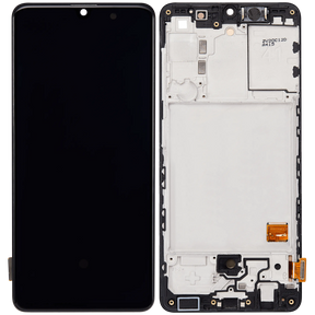 OLED Assembly With Frame Compatible For Samsung Galaxy A41 (A415 / 2020) (Refurbished) (Prism Crush Black)