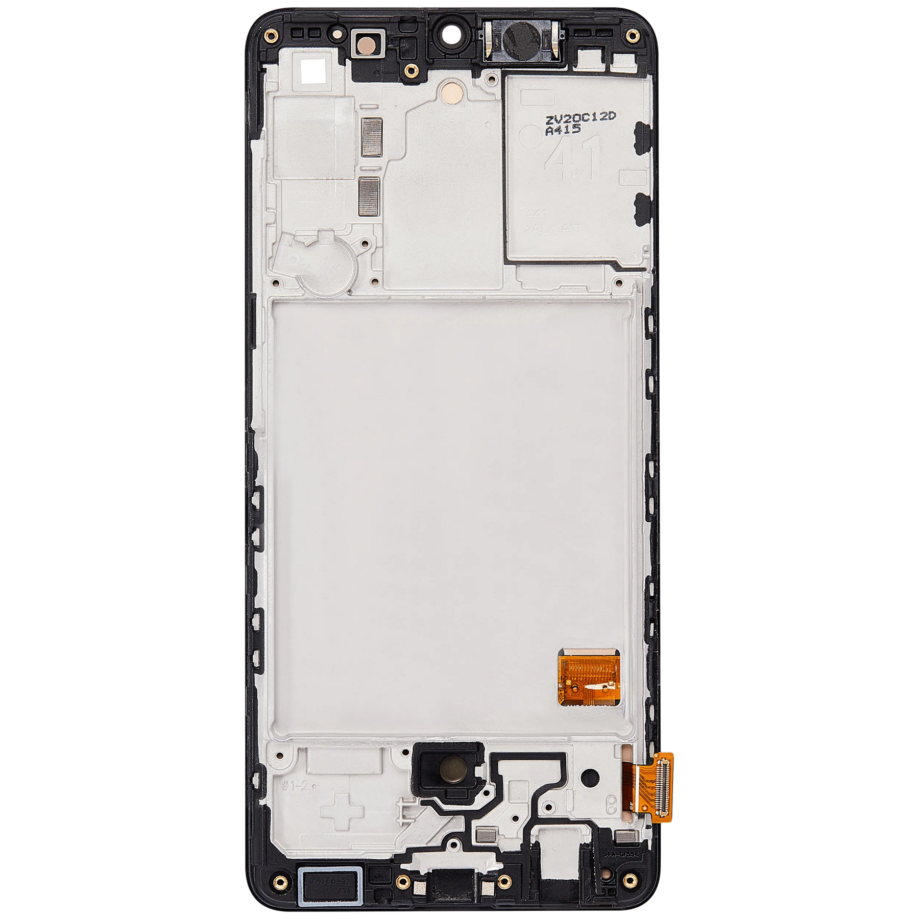 OLED Assembly With Frame Compatible For Samsung Galaxy A41 (A415 / 2020) (Refurbished) (Prism Crush Black)