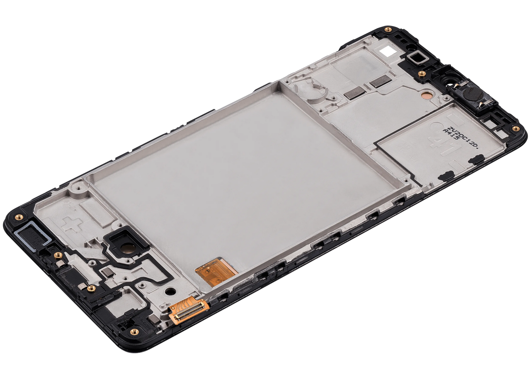 OLED Assembly With Frame Compatible For Samsung Galaxy A41 (A415 / 2020) (Refurbished) (Prism Crush Black)