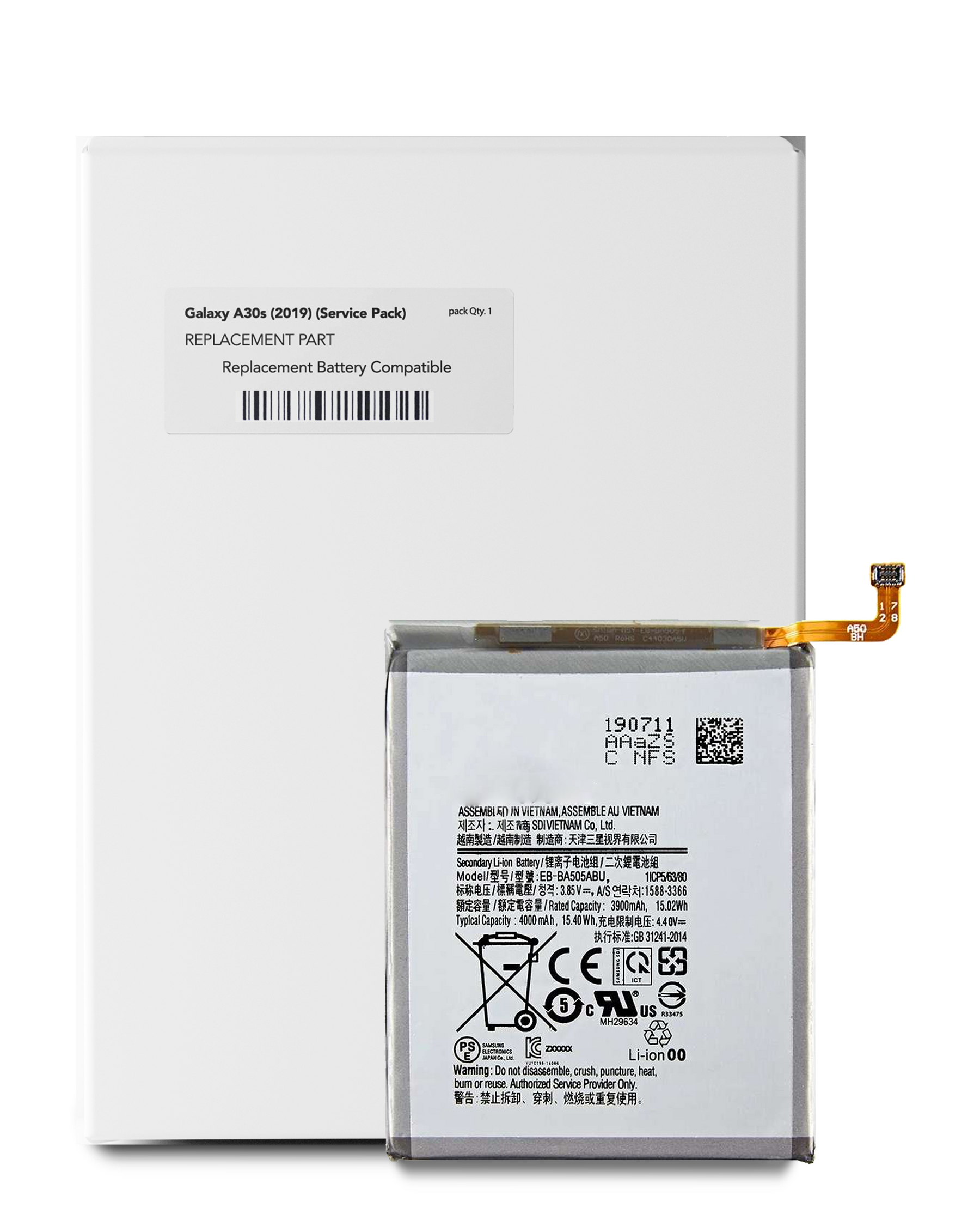 Samsung A30 Battery 4000mAh (EB-BA505ABU) (Service Pack)