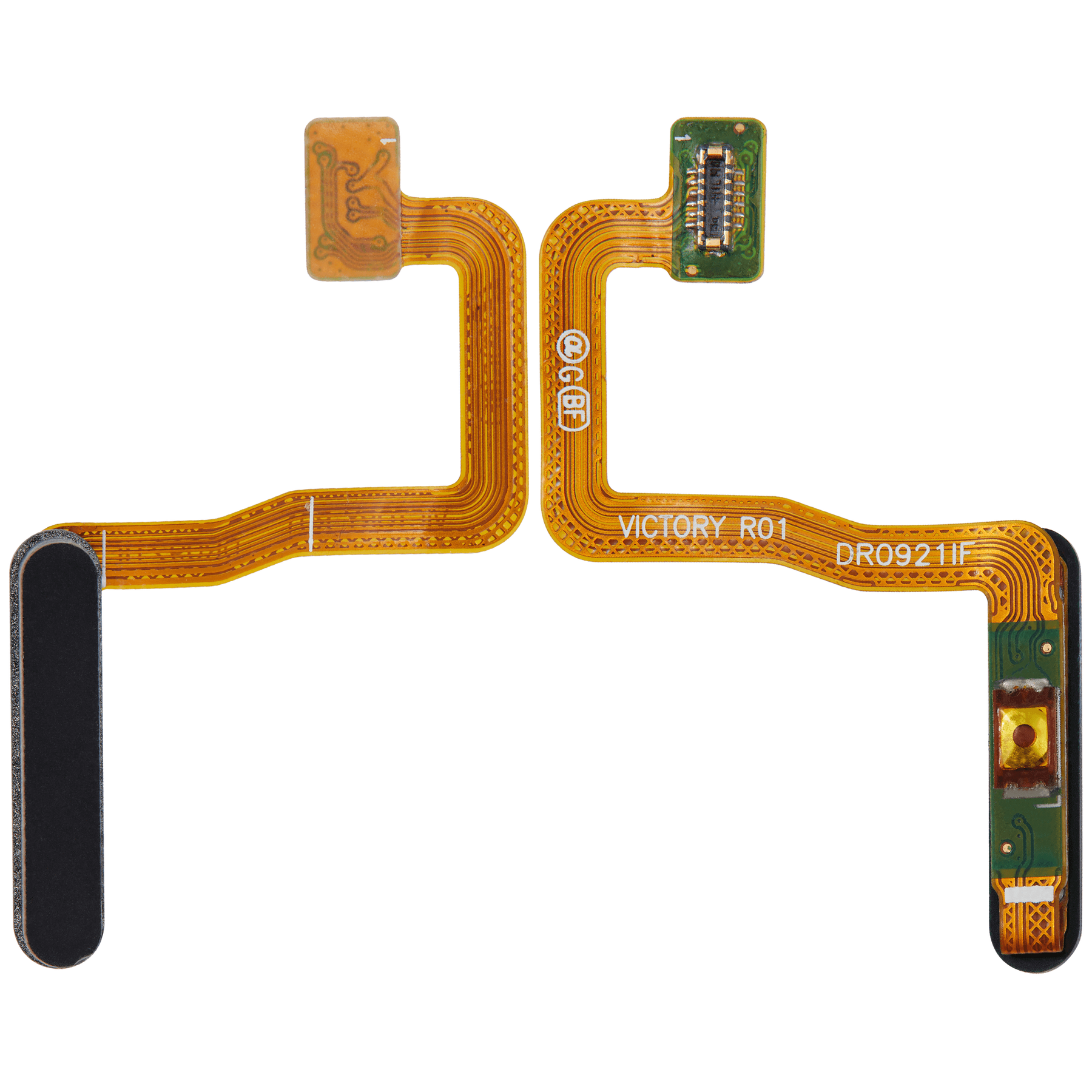 Fingerprint Reader With Power Flex Cable Compatible For Samsung Galaxy Z Fold 2 5G Replacement (F916) (Mystic Black)