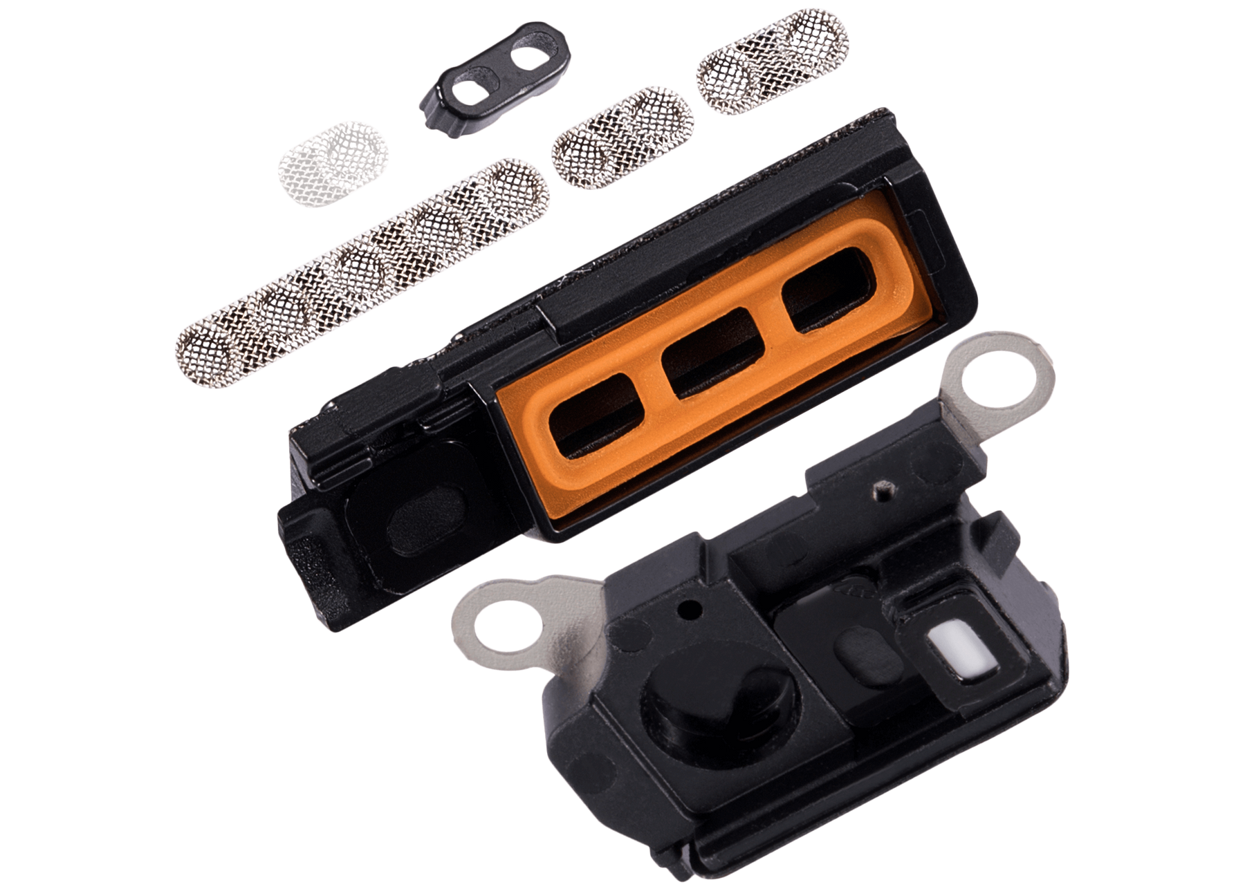 Loudspeaker / Mic Mesh Compatible For iPhone 15 Pro Max (Black Titanium)