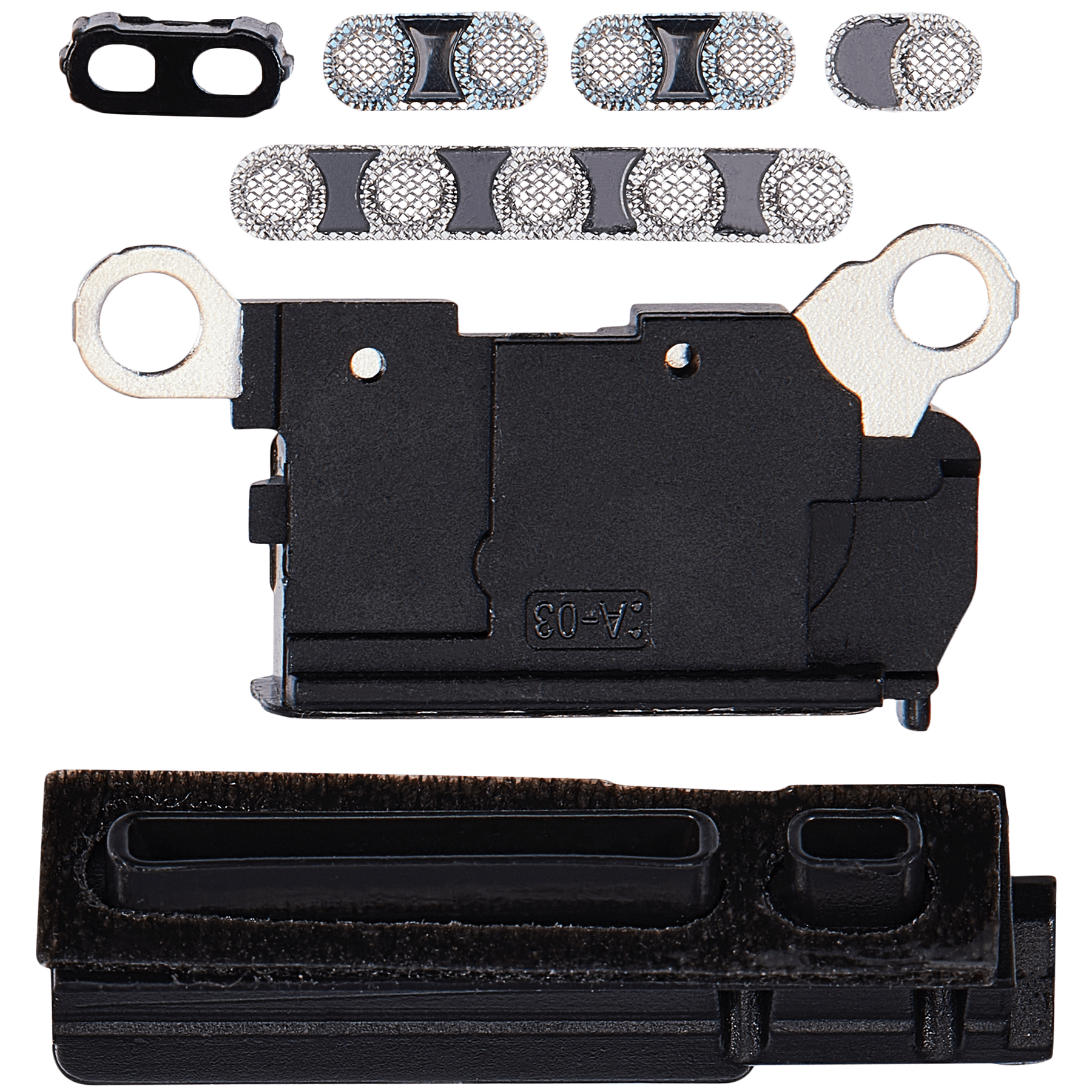 Loudspeaker / Mic Mesh Compatible For iPhone 15 Pro Max (White Titanium)