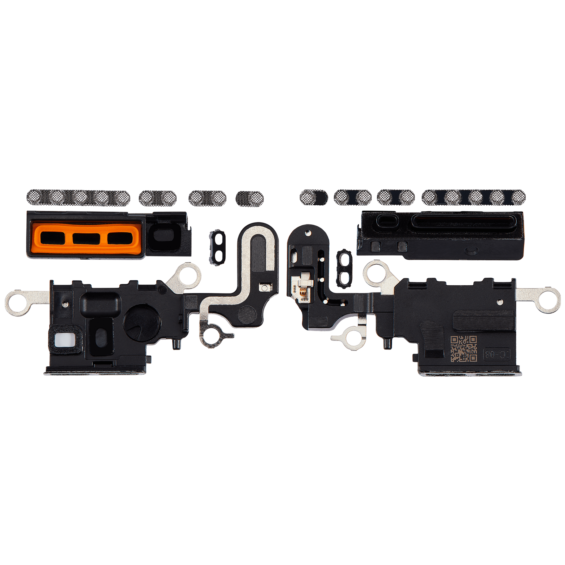 Loudspeaker / Mic Mesh Compatible For iPhone 15 Plus (Black)