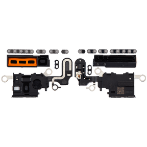 Loudspeaker / Mic Mesh Compatible For iPhone 15 Plus (Black)