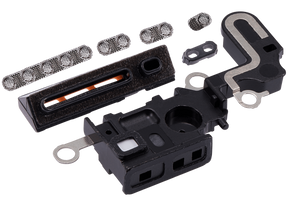 Loudspeaker / Mic Mesh Compatible For iPhone 15 Plus (Black)