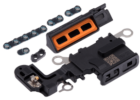 Loudspeaker / Mic Mesh Compatible For iPhone 15 Plus (Black)