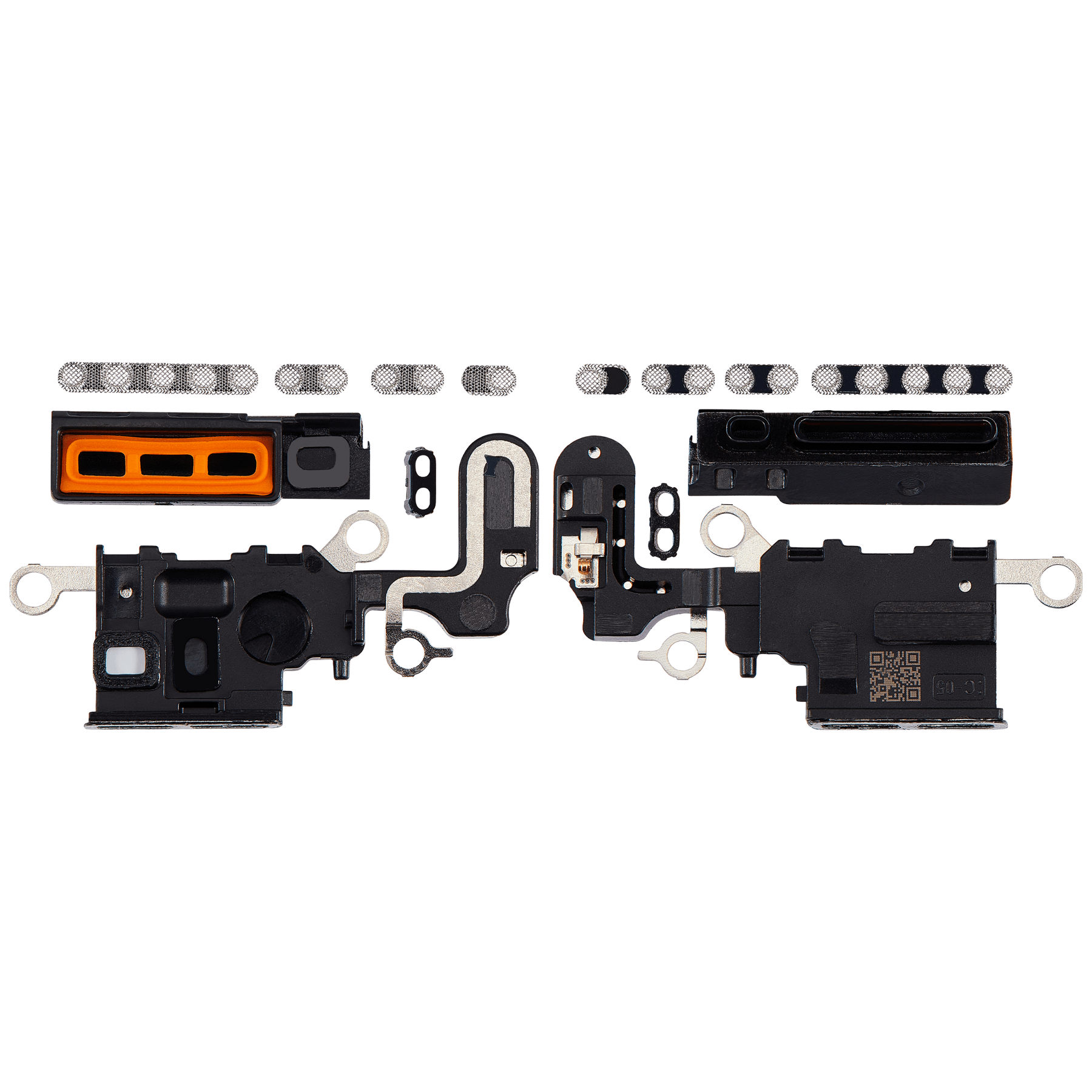 Loudspeaker / Mic Mesh Compatible For iPhone 15 Plus (White)