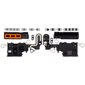 Loudspeaker / Mic Mesh Compatible For iPhone 15 Plus (White)