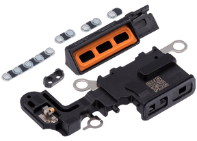 Loudspeaker / Mic Mesh Compatible For iPhone 15 Plus (White)