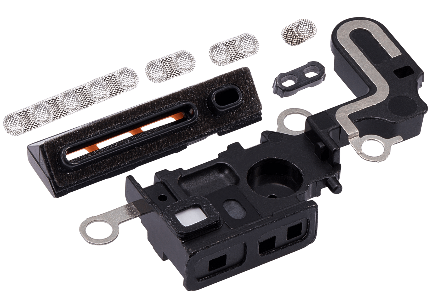 Loudspeaker / Mic Mesh Compatible For iPhone 15 Plus (White)