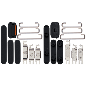 Hard Buttons (Power / Volume / Switch) Compatible For iPhone 15 / 15 Plus (Black)