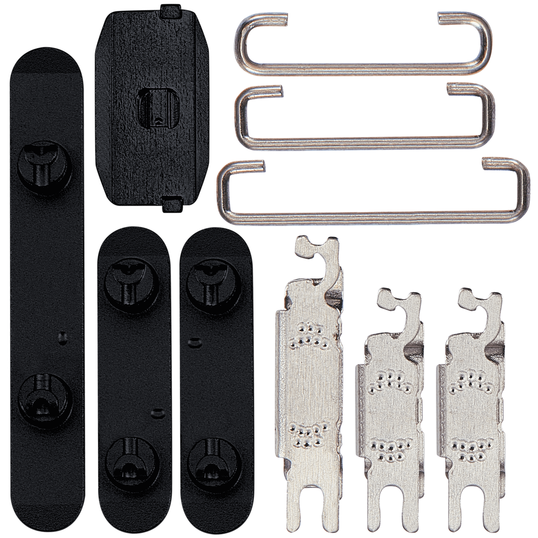 Hard Buttons (Power / Volume / Switch) Compatible For iPhone 15 / 15 Plus (Black)