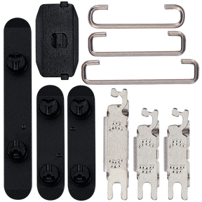 Hard Buttons (Power / Volume / Switch) Compatible For iPhone 15 / 15 Plus (Black)