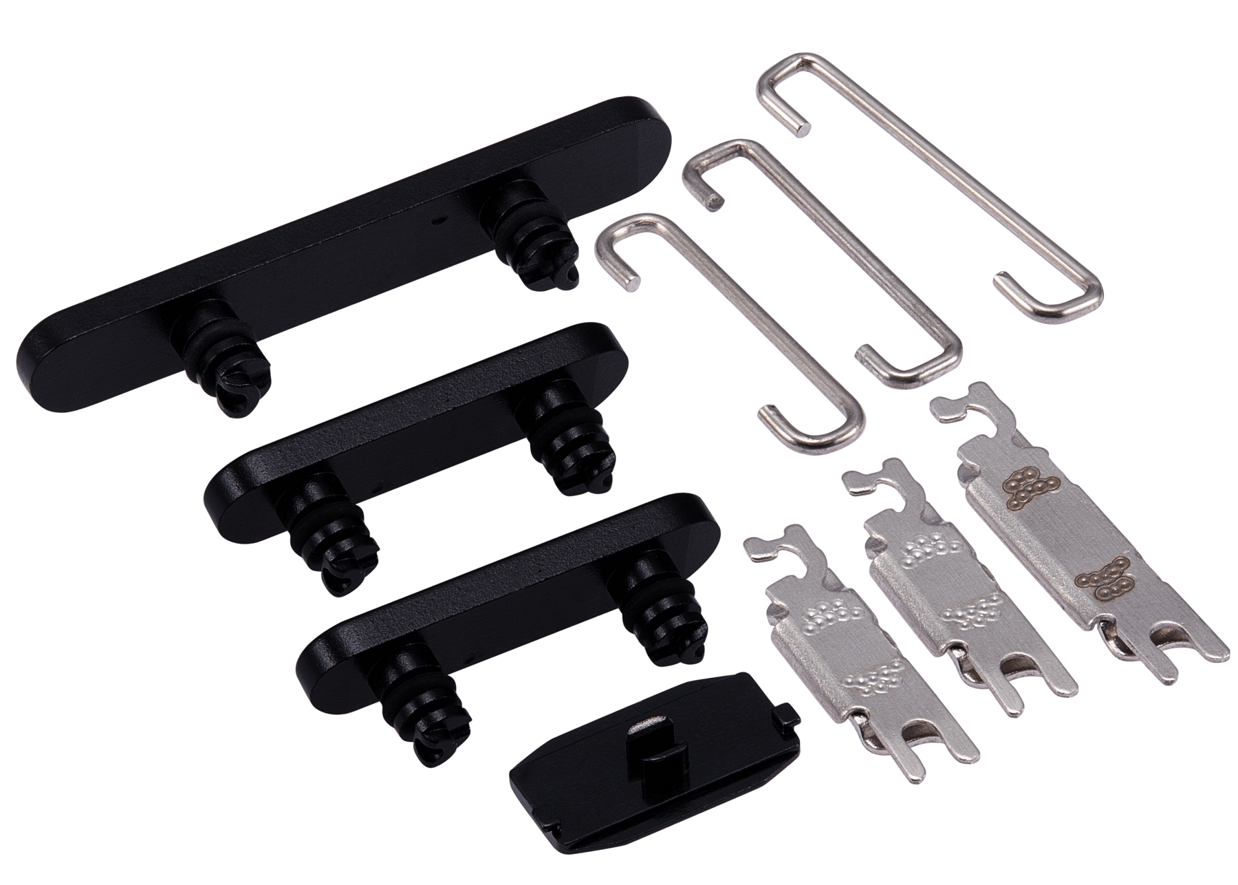 Hard Buttons (Power / Volume / Switch) Compatible For iPhone 15 / 15 Plus (Black)