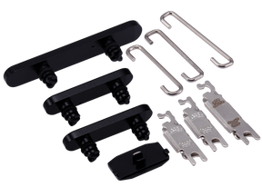 Hard Buttons (Power / Volume / Switch) Compatible For iPhone 15 / 15 Plus (Black)