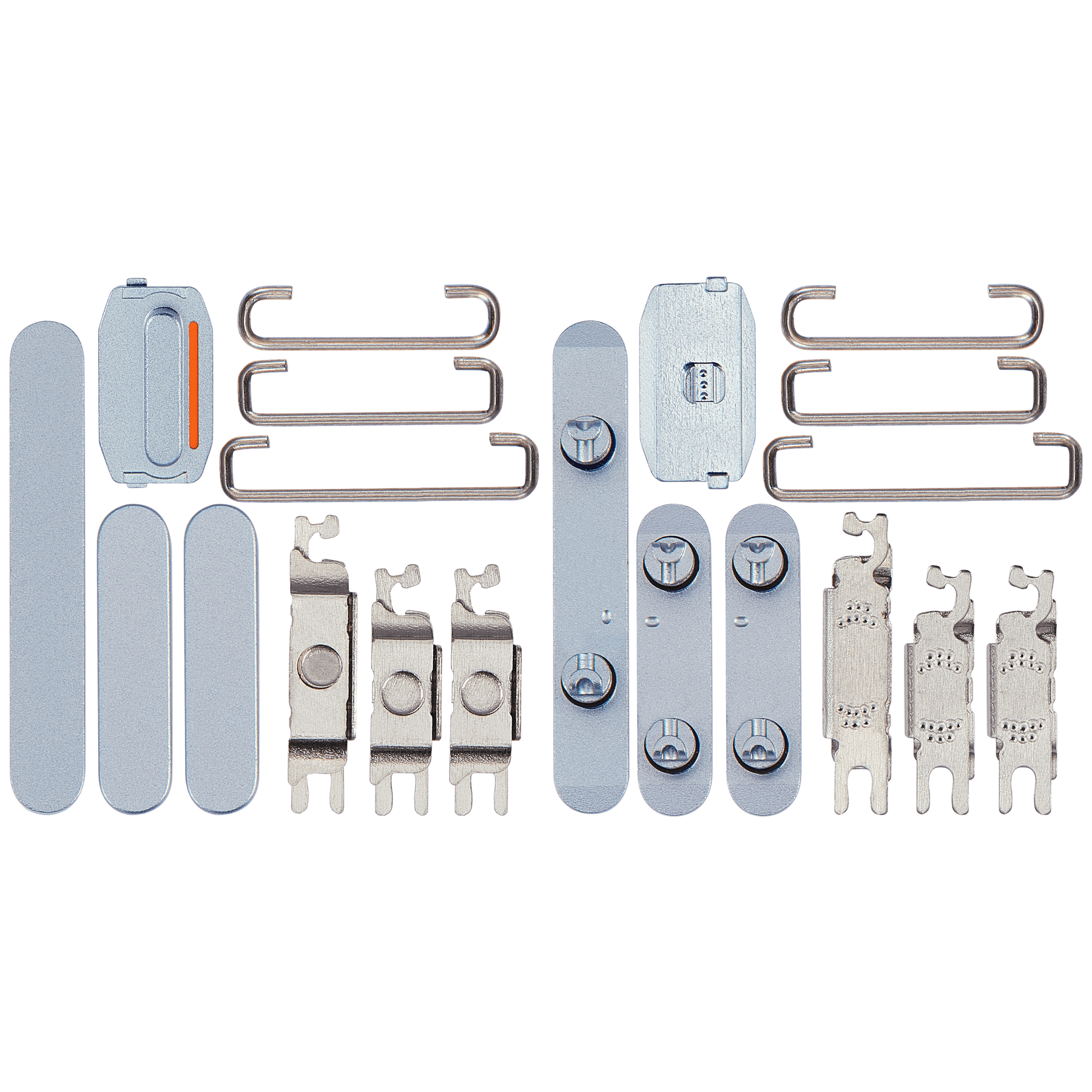 Hard Buttons (Power / Volume / Switch) Compatible For iPhone 15 / 15 Plus (Blue)