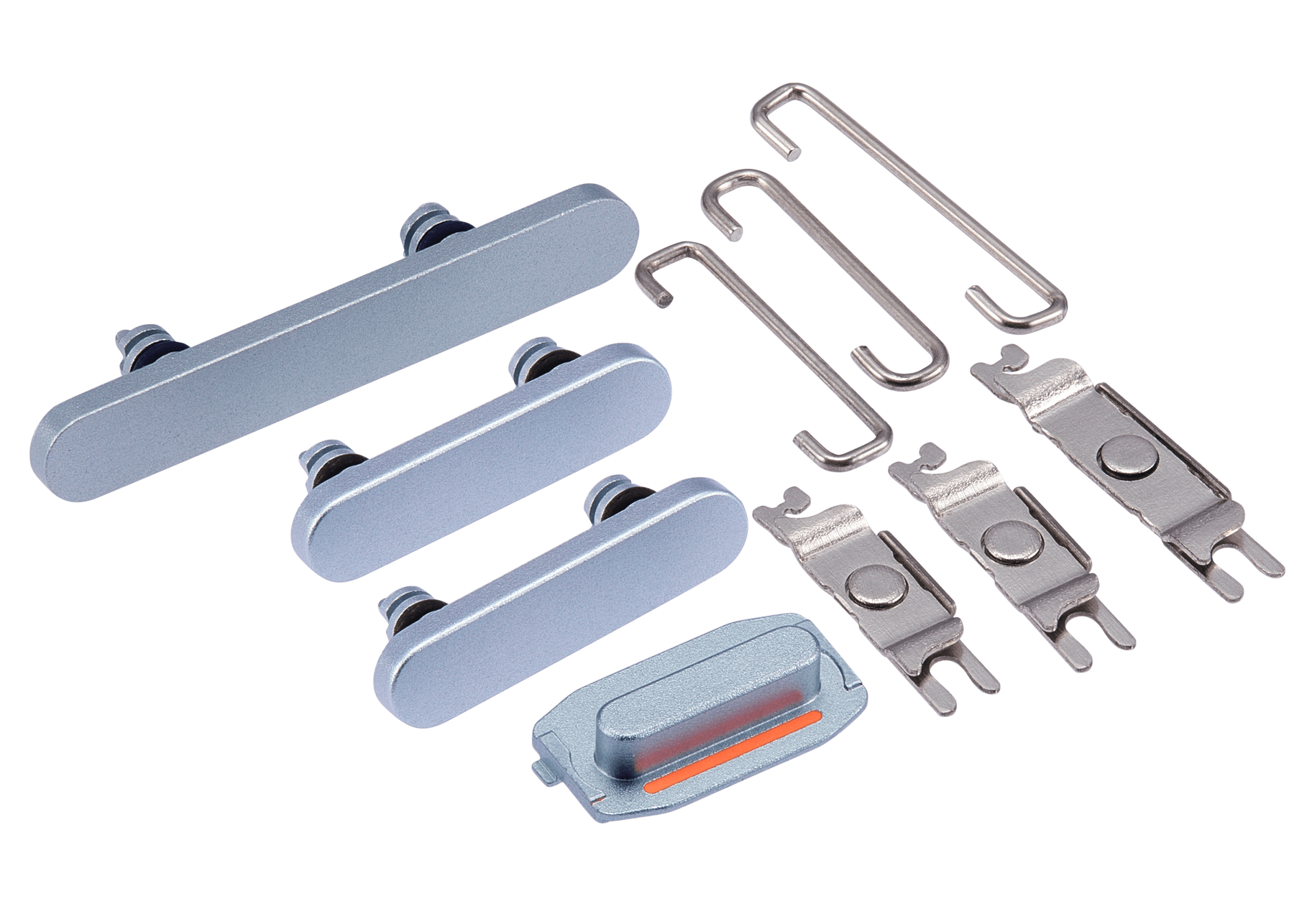 Hard Buttons (Power / Volume / Switch) Compatible For iPhone 15 / 15 Plus (Blue)