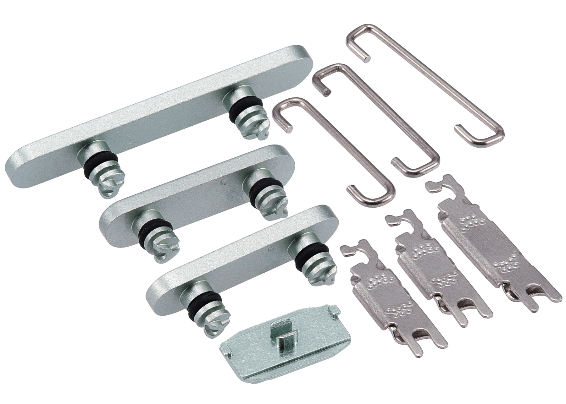 Hard Buttons (Power / Volume / Switch) Compatible For iPhone 15 / 15 Plus (Green)