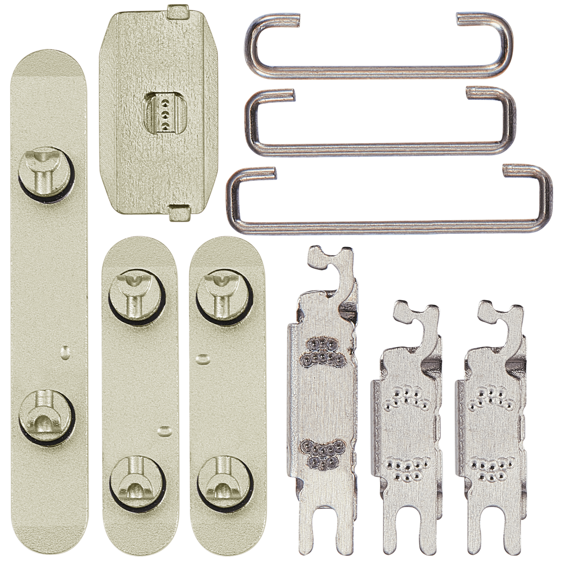 Hard Buttons (Power / Volume / Switch) Compatible For iPhone 15 / 15 Plus (Yellow)