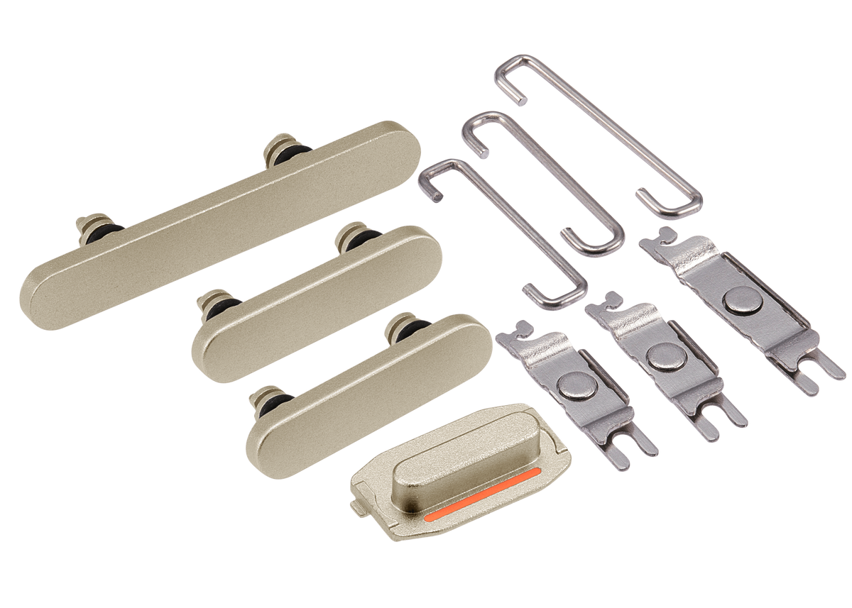 Hard Buttons (Power / Volume / Switch) Compatible For iPhone 15 / 15 Plus (Yellow)