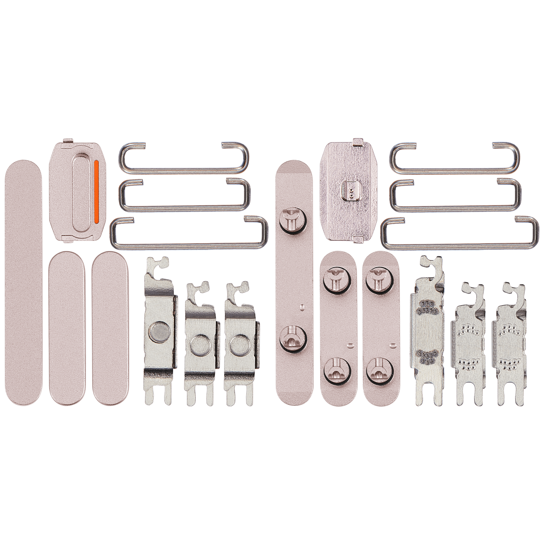 Hard Buttons (Power / Volume / Switch) Compatible For iPhone 15 / 15 Plus (Pink)