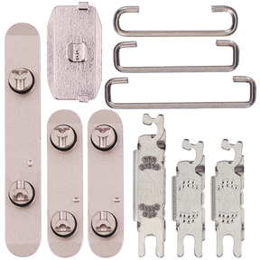 Hard Buttons (Power / Volume / Switch) Compatible For iPhone 15 / 15 Plus (Pink)