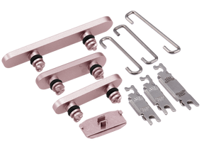 Hard Buttons (Power / Volume / Switch) Compatible For iPhone 15 / 15 Plus (Pink)