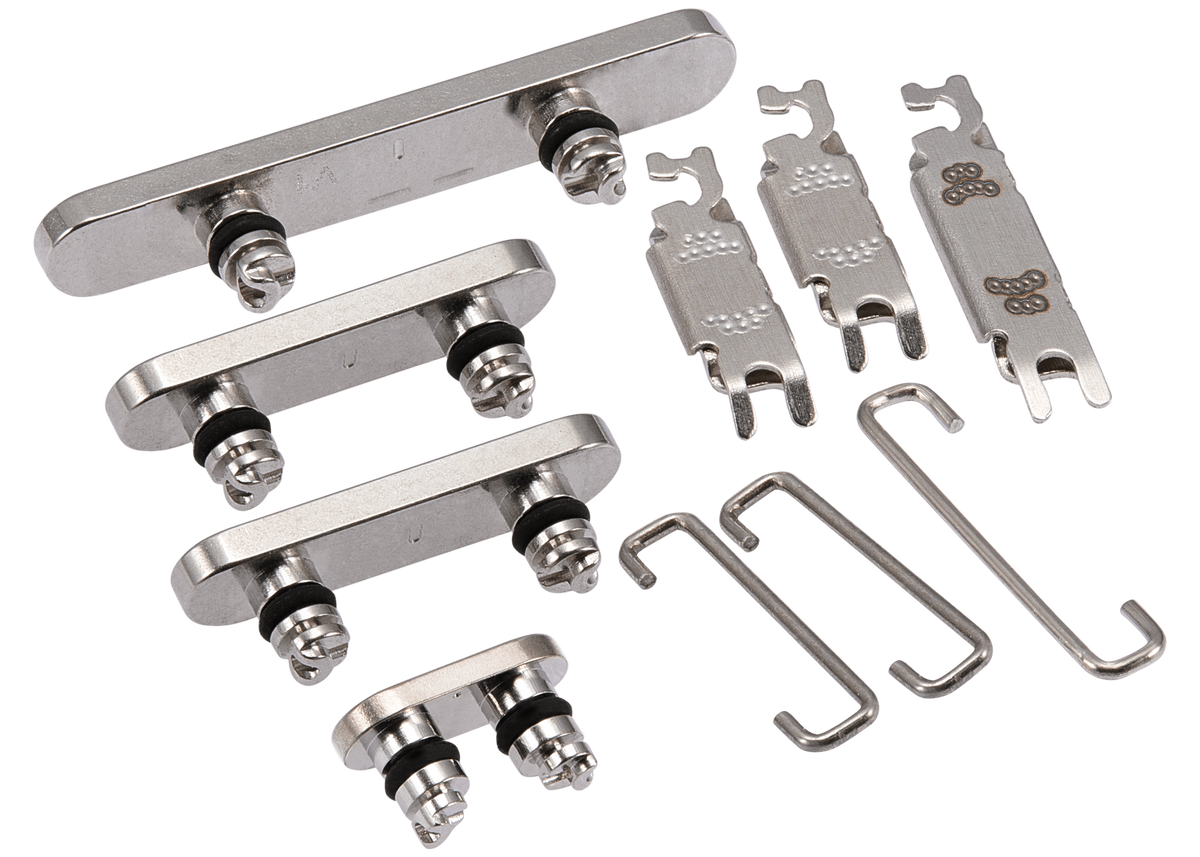 Hard Buttons (Power / Volume / Switch) Compatible For iPhone 15 Pro / 15 Pro Max (Natural Titanium)