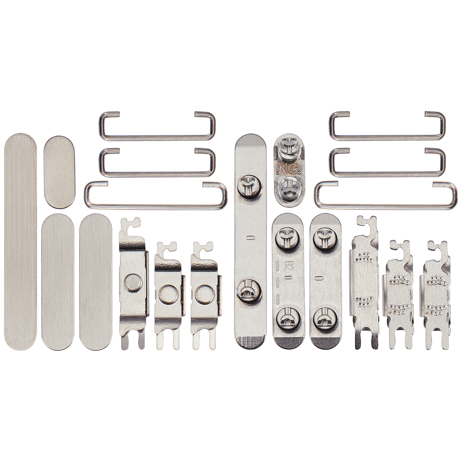 Hard Buttons (Power / Volume / Switch) Compatible For iPhone 15 Pro / 15 Pro Max (White Titanium)