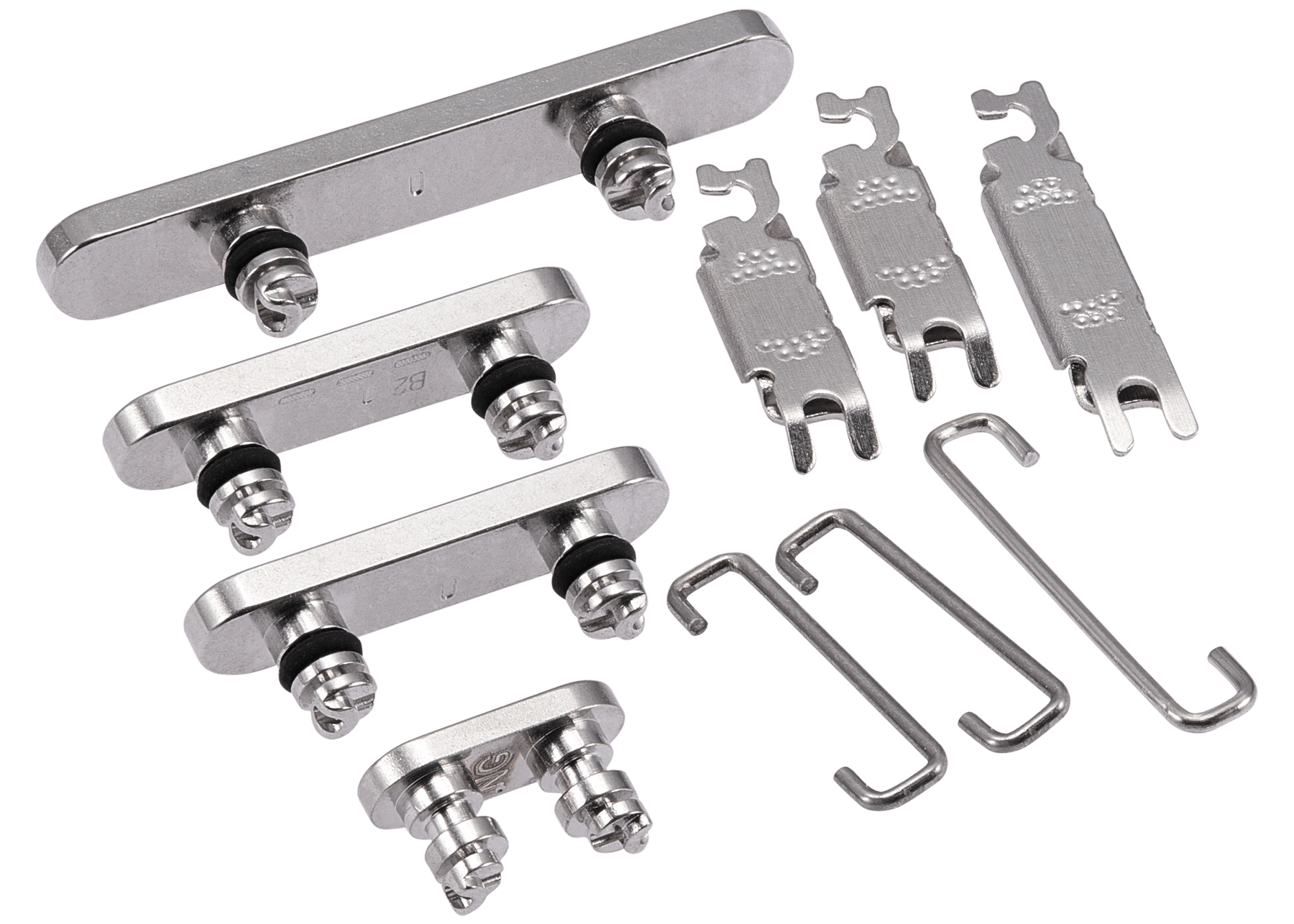 Hard Buttons (Power / Volume / Switch) Compatible For iPhone 15 Pro / 15 Pro Max (White Titanium)