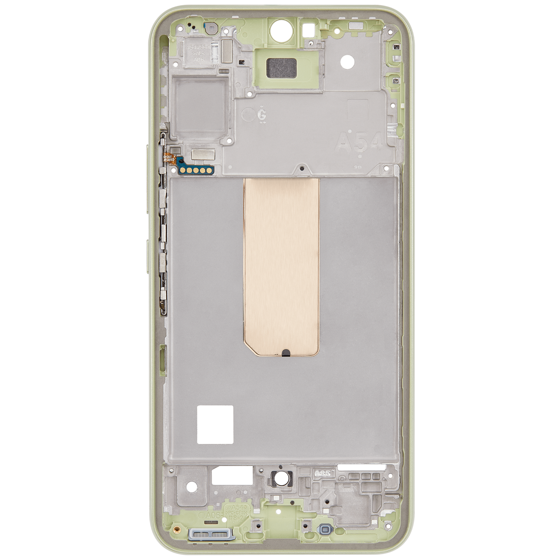 Replacement Mid-Frame Housing Compatible For Samsung Galaxy A54 5G (A546 / 2023) (US & International Version) (Lime)