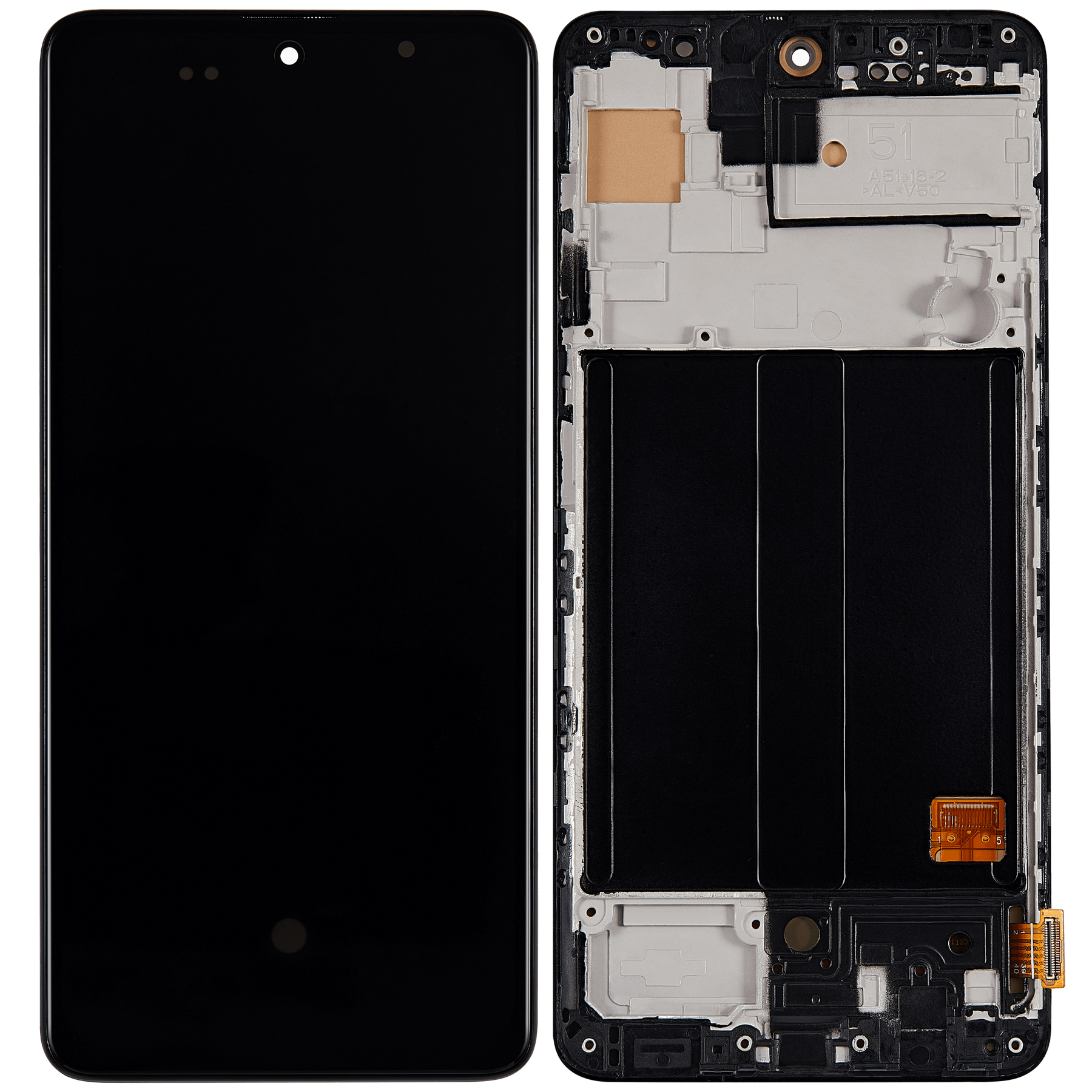 OLED Assembly With Frame Compatible For Samsung Galaxy A51 4G (A515 / 2019) (6.46") (Vemake) (All Colors)