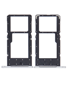 Sim Card Tray Replacement Compatible For Samsung Galaxy Tab A7 Lite (T225) (Silver) (4G Version)