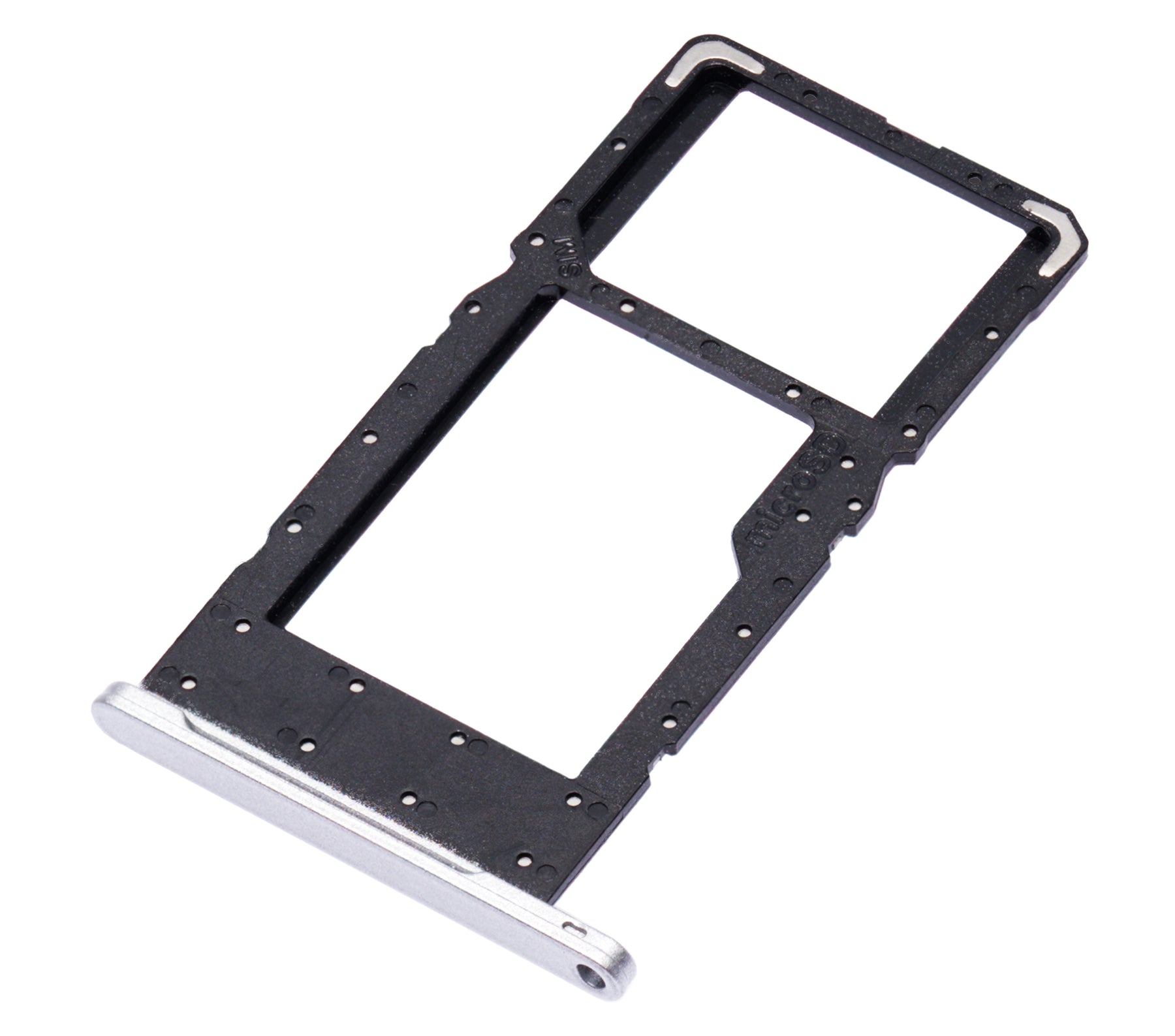 Sim Card Tray Replacement Compatible For Samsung Galaxy Tab A7 Lite (T225) (Silver) (4G Version)