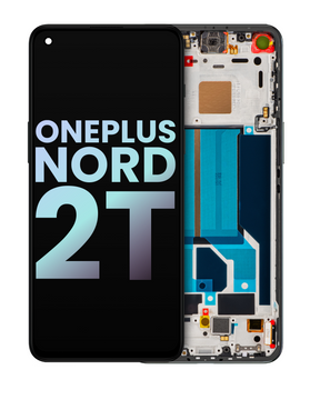 Replacement OLED Assembly With Frame Compatible For OnePlus Nord 2T (Genuine OEM) (Gray Shadow)