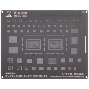 Bumblebee Stencil (QS338) For IPhone 15 / IPhone 15 Plus / IPhone 15 Pro / IPhone 15 Pro Max (Black) (Qianli)