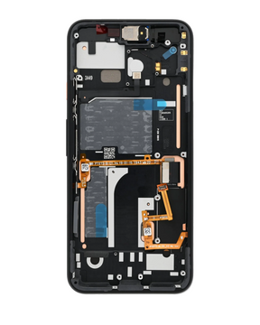 Replacement OLED Assembly With Frame Compatible For Google Pixel 4 (Genuine OEM) (Oh So Orange Power Button)