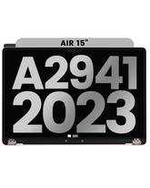 Complete LCD Display Assembly Compatible with MacBook Air 15" (A2941, Mid 2023) – OEM Pull: Grade B, Midnight