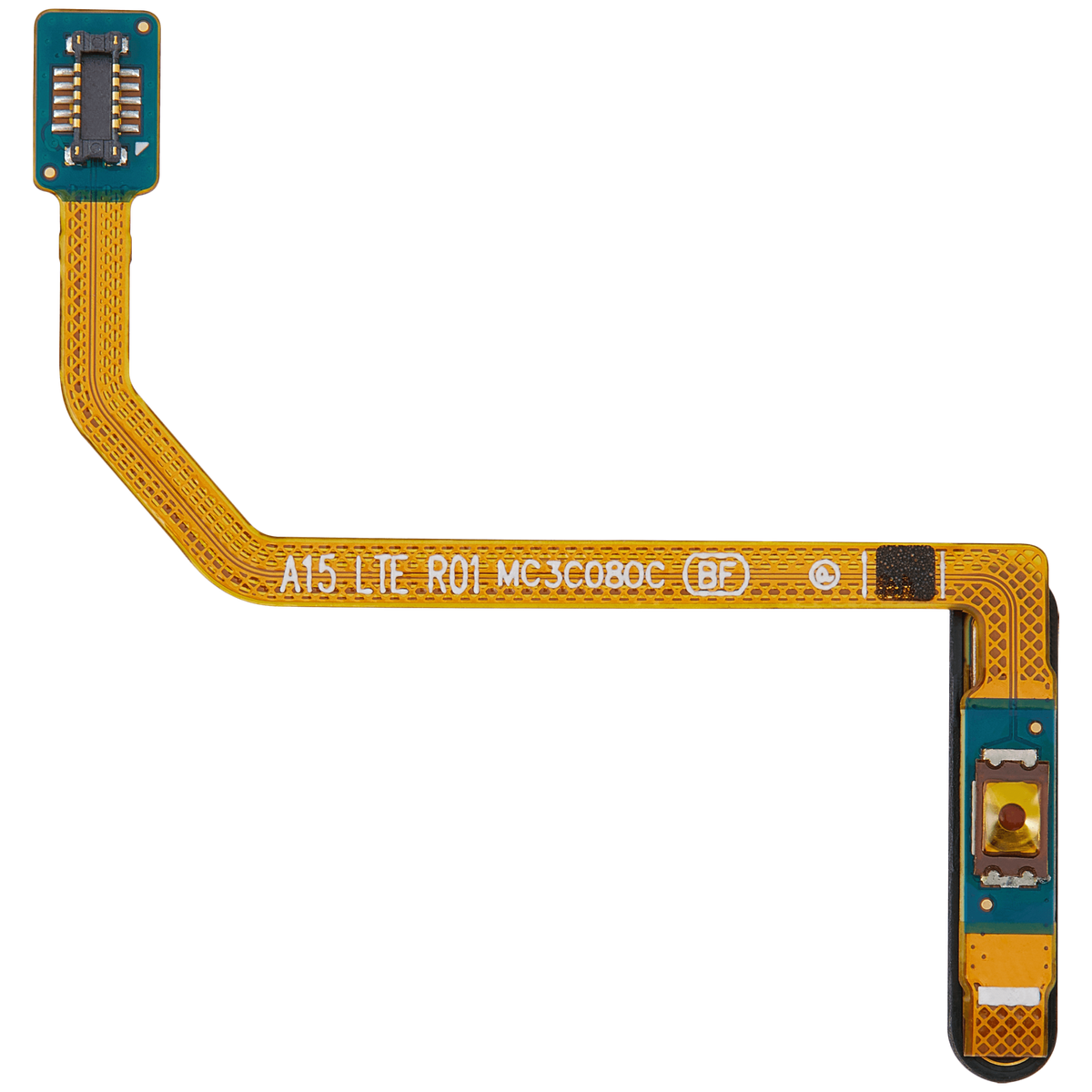 Fingerprint Reader With Flex Cable Compatible For Samsung Galaxy A15 (A155 / 2023) (Brave Black)
