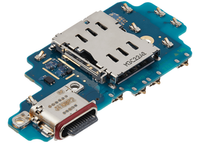 Charging Port Board With Sim Card Reader Compatible For Samsung Galaxy S24 Ultra 5G (S928B) (International Version) (Premium)