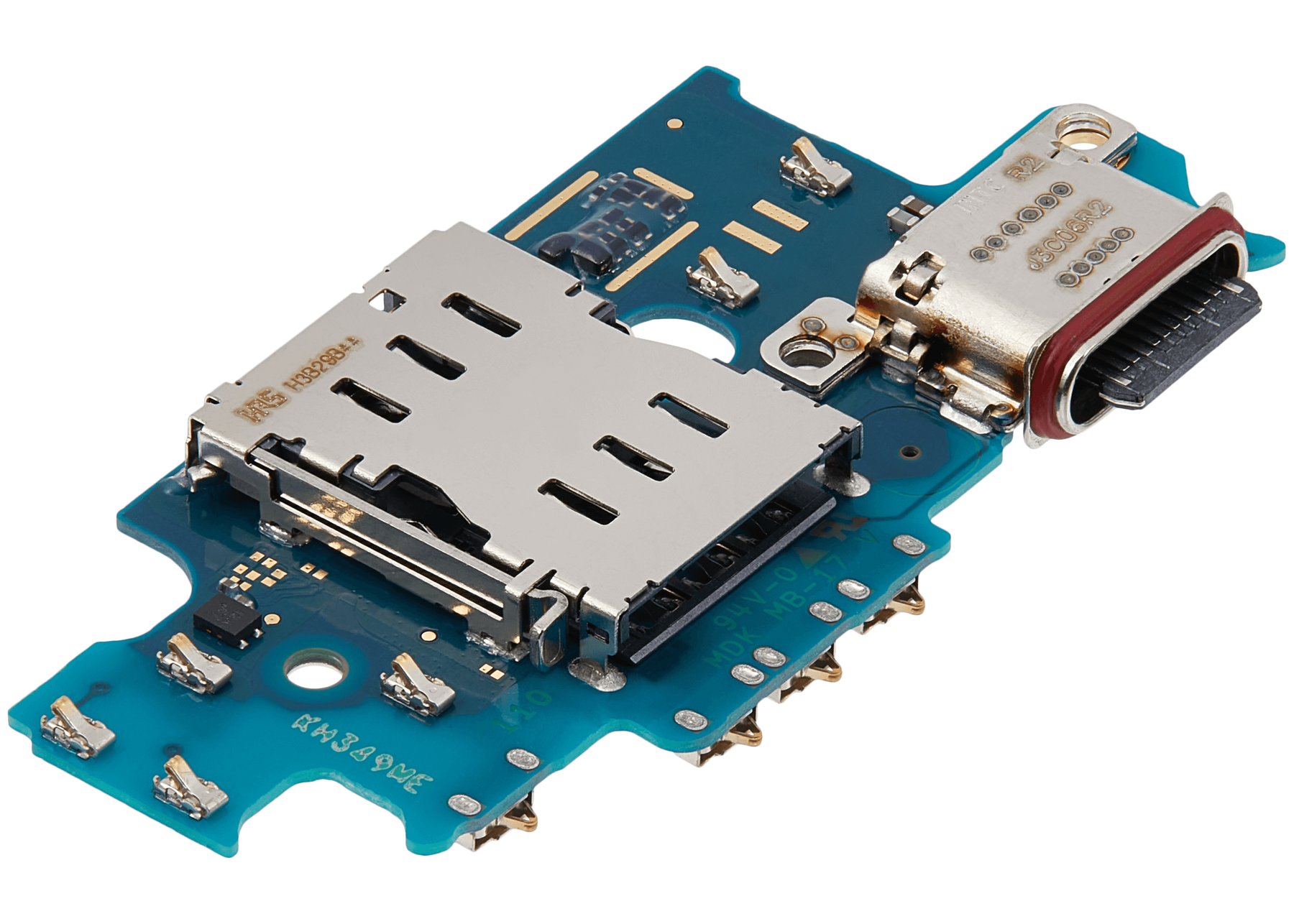 Charging Port Board With Sim Card Reader Compatible For Samsung Galaxy S24 Plus 5G (S926B) (International Version) (Premium)