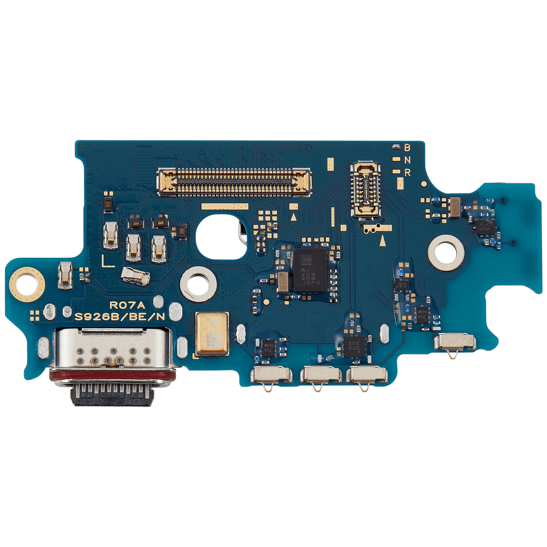 Charging Port Board With Sim Card Reader Compatible For Samsung Galaxy S24 Plus 5G (S926B) (International Version) (Premium)
